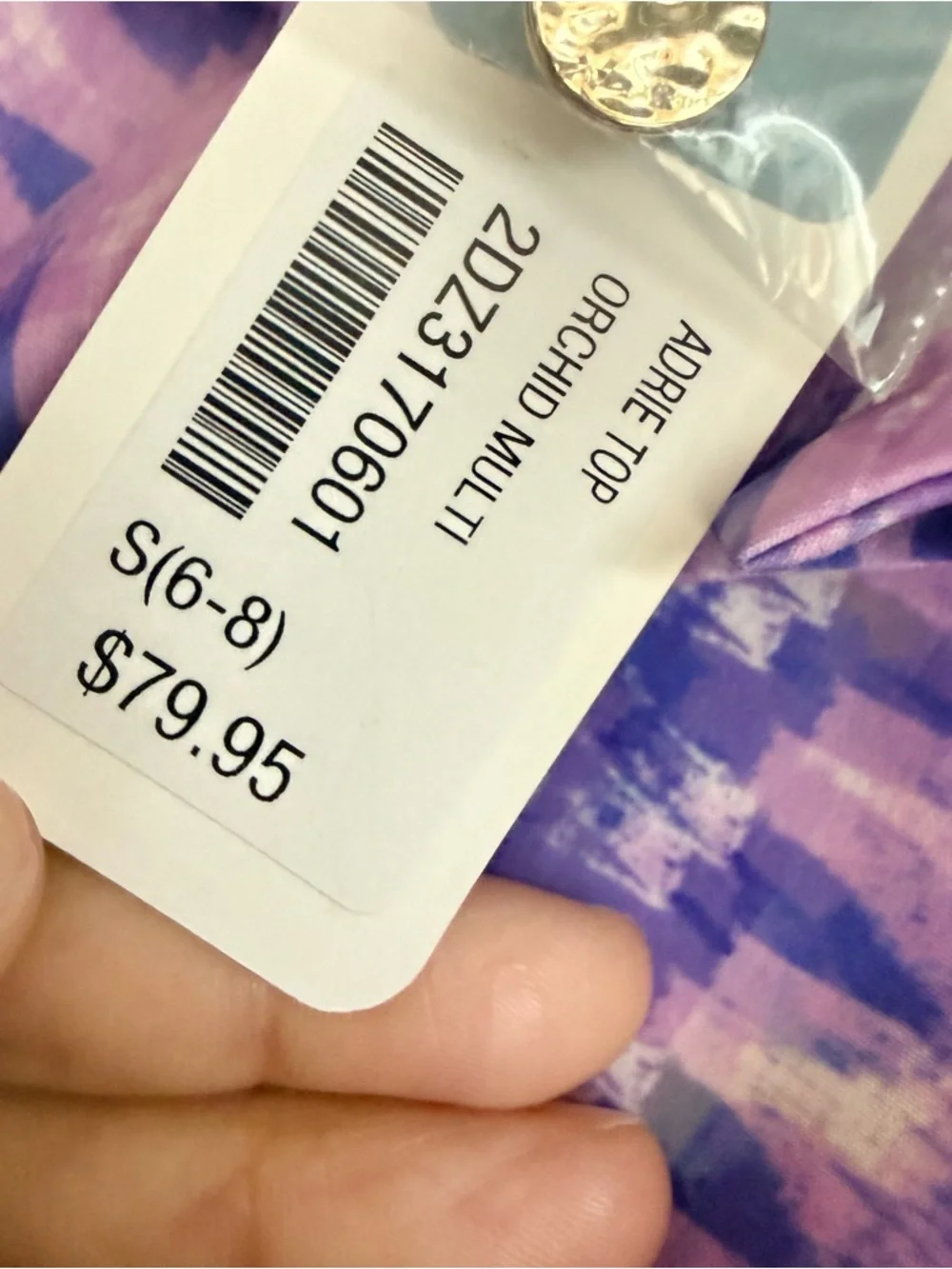 Soft Surroundings Size S Sleeveless Adrie Top Blouse in Orchid Multi NEW! - Picture 4 of 7